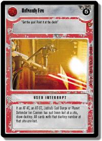 star wars ccg jabbas palace unfriendly fire