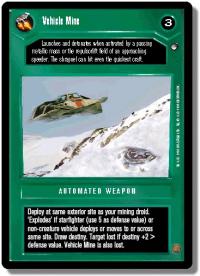 star wars ccg hoth limited vehicle mine dark