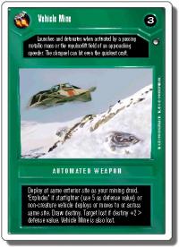 star wars ccg hoth revised vehicle mine dark wb