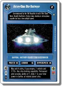star wars ccg a new hope revised victory class star destroyer wb