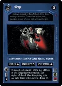 star wars ccg reflections ii premium virago