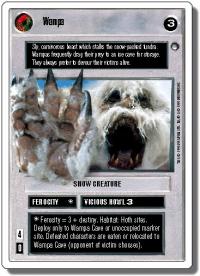 star wars ccg hoth revised wampa wb