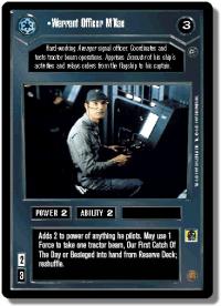 star wars ccg dagobah limited warrant officer m kae