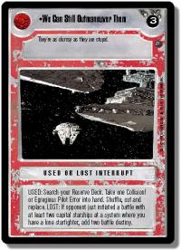 star wars ccg dagobah revised we can still outmaneuver them wb