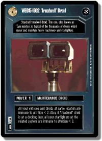 star wars ccg premiere unlimited wed15 1662 treadwell driod wb