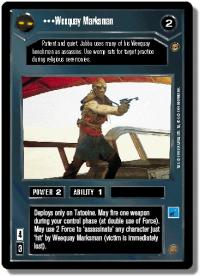 star wars ccg jabbas palace weequay marksman