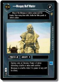 star wars ccg jabbas palace weequay skiff master