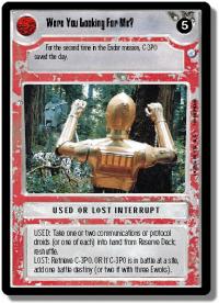 star wars ccg endor were you looking for me