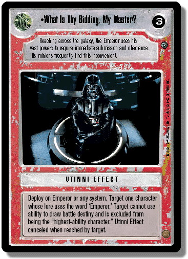What Is Thy Bidding, My Master?