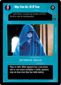 star wars ccg reflections iii premium wipe them out all of them