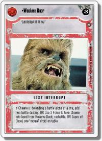 star wars ccg a new hope revised wookiee roar wb