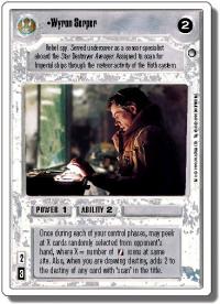 star wars ccg hoth revised wyron serper wb