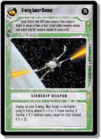 star wars ccg special edition x wing laser cannon