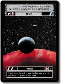 star wars ccg premiere unlimited yavin 4 dark wb