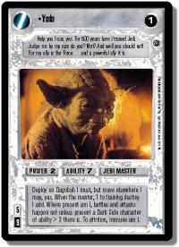 star wars ccg dagobah revised yoda wb