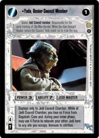 star wars ccg coruscant yoda senior council member ai