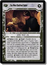 star wars ccg death star ii you must confront vader