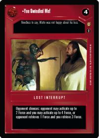 star wars ccg tatooine you swindled me