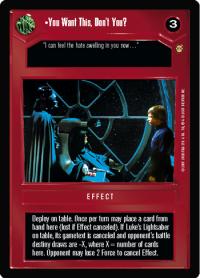 star wars ccg tatooine you want this don t you
