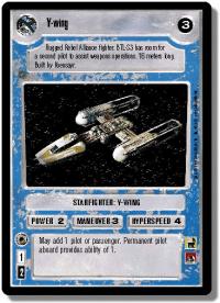 star wars ccg premiere unlimited y wing wb