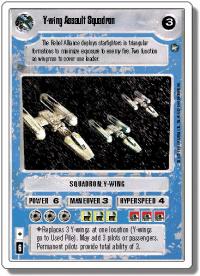 star wars ccg a new hope revised y wing assault squadron wb
