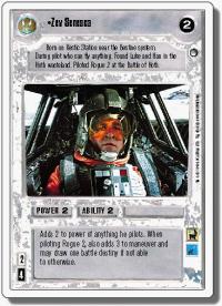 star wars ccg hoth revised zev senesca wb