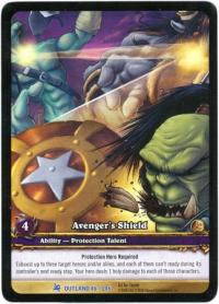 warcraft tcg extended art avenger s shield ea