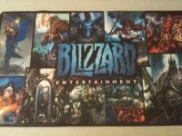 warcraft tcg playmats blizzard logo scourgewar playmat