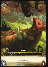 warcraft tcg tokens boar