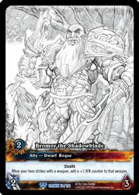 warcraft tcg extended art bromor the shadowblade sketch