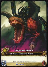 warcraft tcg tokens felhunter demon