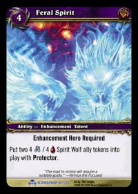 warcraft tcg scourgewar feral spirit