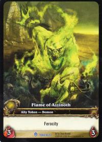 warcraft tcg tokens flame of azzinoth ferocity