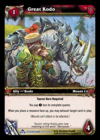 warcraft tcg scourgewar great kodo