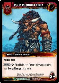 warcraft tcg foil hero cards huln highmountain foil hero