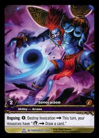 warcraft tcg extended art invocation ea