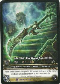 warcraft tcg extended art jin rohk the great apocalypse ea