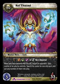 warcraft tcg scourgewar kel thuzad