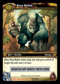 warcraft tcg loot cards king mukla loot