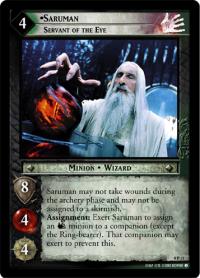 lotr tcg lotr promotional saruman servant of the eye p