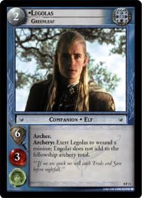 lotr tcg lotr promotional legolas greenleaf p