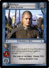 lotr tcg lotr promotional legolas elven stalwart p