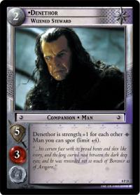 lotr tcg lotr promotional denethor wizened steward p