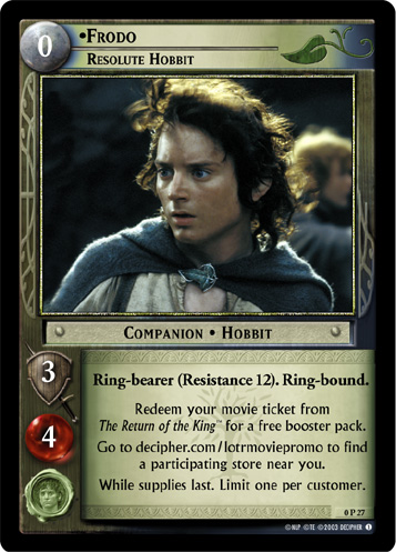 Frodo, Resolute Hobbit (P)