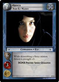 lotr tcg lotr promotional arwen fair elf maiden p