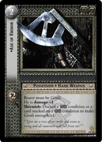 lotr tcg lotr promotional axe of erebor p