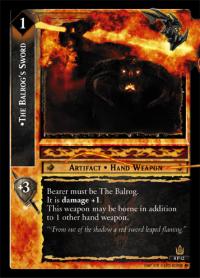 lotr tcg lotr promotional the balrog s sword p