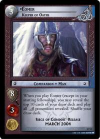 lotr tcg lotr promotional eomer keeper of oaths p