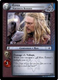 lotr tcg lotr promotional eomer forthwith banished p