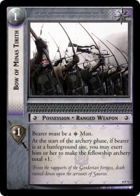 lotr tcg lotr promotional bow of minas tirith p